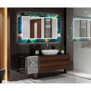 Megvilágított Dekoratív Tükör A Fürdőszobához - Tropical