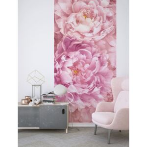 Virágokat ábrázoló tapéta, 100x250 cm, rózsaszín - FLORALITE