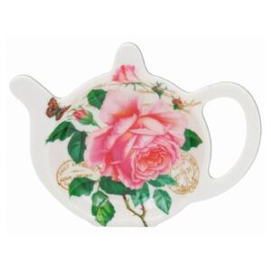 Műanyag teafiltertartó vintage rózsás Redoute Rose