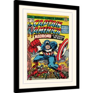 Captain America - Madbomb Keretezett Poszter