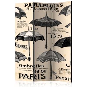 Paraván Bimago - Vintage Umbrellas 135x172cm
