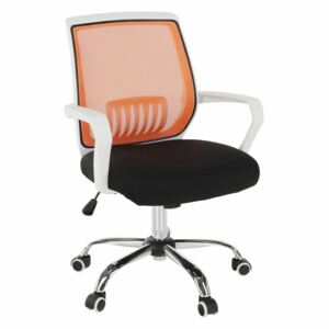 Irodai szék, fekete/narancssárga, LANCELOT