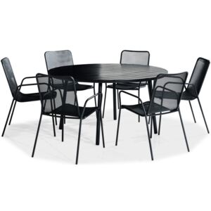 Asztal és szék garnitúra VG6080 Fekete