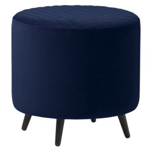 Stílusos puff Hallie 45 cm kék bársony
