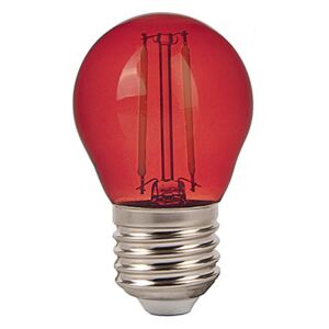 V-TAC Színes LED lámpa E27 Filament (2W/300°) Kisgömb - piros