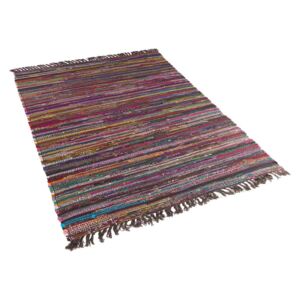 Színes szőnyeg - sötét tarka - pamut - 140x200 cm - DANCA