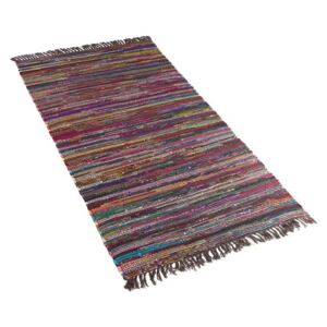 Színes szőnyeg - sötét tarka - pamut - 80x150 cm - DANCA