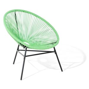 Trendi spagettivonalas kialakítású szék zöld színben ACAPULCO