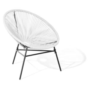 Trendi spagettivonalas kialakítású szék fehér színben ACAPULCO
