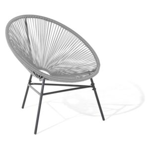 Trendi spagettivonalas kialakítású szék világosszürke színben ACAPULCO