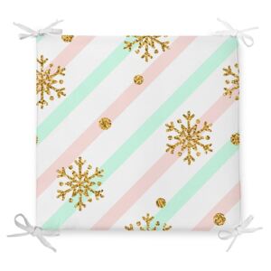 Pastel Xmass karácsonyi pamutkeverék székpárna, 42 x 42 cm - Minimalist Cushion Covers