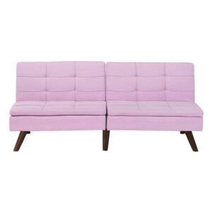 Elegáns rózsaszínű kárpitozott kanapéágy RONNE