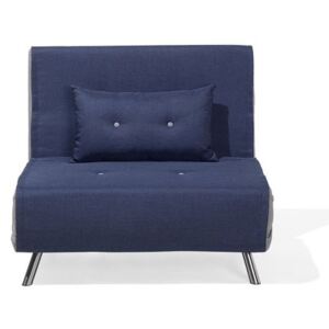 Kinyitható vendég-fotelágy kék színben FARRIS