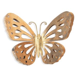 Butterfly aranyszínű fali dekoráció - Tanelorn