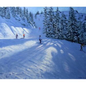 Morzine, ski run Festmény reprodukció, Andrew Macara