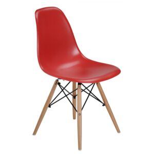 Rico Konyhai/nappali szék, fa + acél, piros