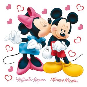 Minnie és Mickey öntapadó dekoráció, 30 x 30 cm