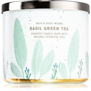 Bath & Body Works Basil Green Tea illatos gyertya 411 g