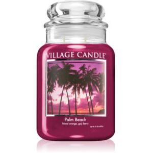 Village Candle Palm Beach illatos gyertya (Glass Lid) 602 g