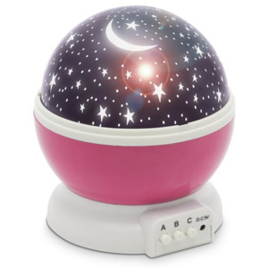 Rózsaszín LED csillagos égbolt mini projektor