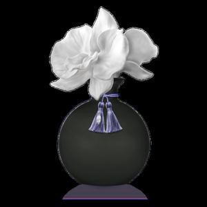 Chando porcelán illatosító, fekete színű - Éjféli lótusz illat
