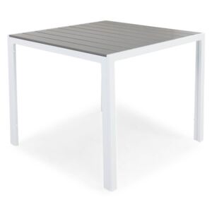 Kültéri asztal VG4456 90x90x74cm Fehér + szürke