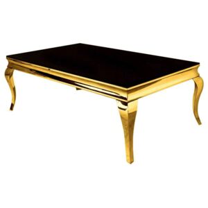 Grazia dohányzóasztal fekete-arany 130x70x40 cm