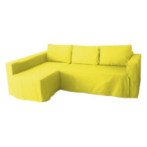 Manstad kanapé huzat bal oldali ágyneműtartóval - citromsárga