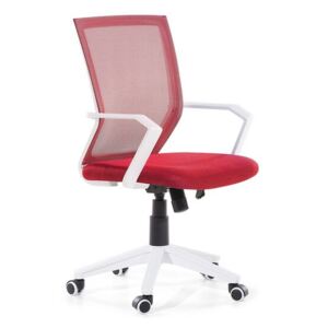 Állítható magasságú irodai szék piros RELIEF