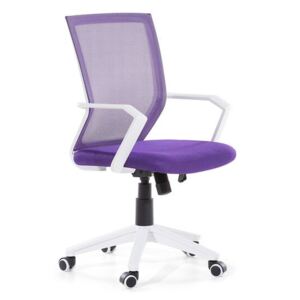 Állítható magasságú irodai szék lila RELIEF