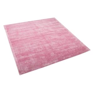 Rózsaszín Viszkóz Szőnyeg 200 x 200 cm GESI