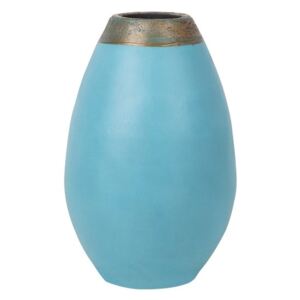 Elegáns Kék Dekor Váza 30 cm
