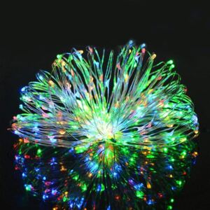 100 micro LED-es elemes dekor fényfüzér, színes, 5 m