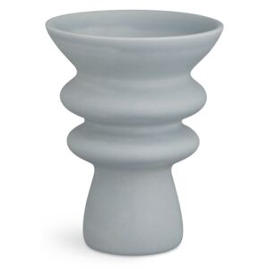 Kontur kék-szürke kerámia váza, magasság 20 cm - Kähler Design
