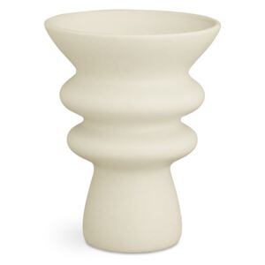 Kontur krémfehér kerámia váza, magasság 20 cm - Kähler Design