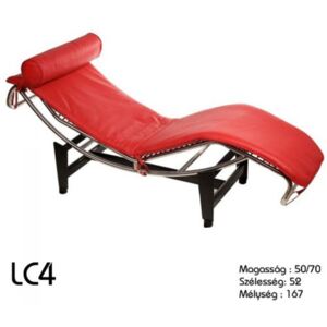 LC4 piros heverő Le Corbusier