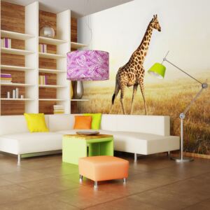 Fotótapéta Bimago - Giraffe - Walk + Ragasztó ingyen 200x154 cm