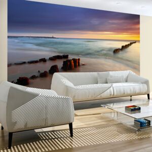 Fotótapéta Bimago - Beach - Sunrise + Ragasztó ingyen 200x154 cm