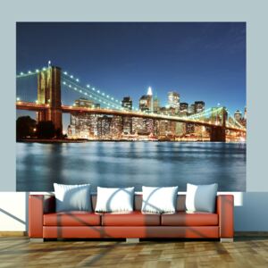 Fotótapéta Bimago - Sparkling Brooklyn Bridge + Ragasztó ingyen 200x154 cm