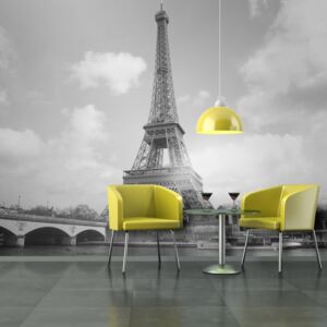 Fotótapéta Bimago - Seine And Eiffel Tower + Ragasztó ingyen 200x154 cm