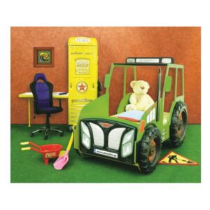 Inlea4Fun gyerekágy Traktor - Zöld