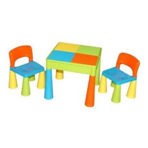 Tega Mamut gyerekasztal székekkel - színes