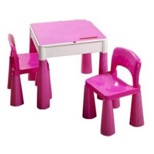 Tega Mamut gyerekasztal székekkel - rózsaszín