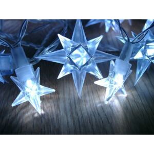 Karácsonyi LED világítás - csillagok, kék