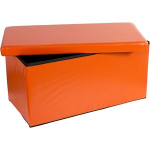 Összecsukható pad tároló helyel - narancssárga