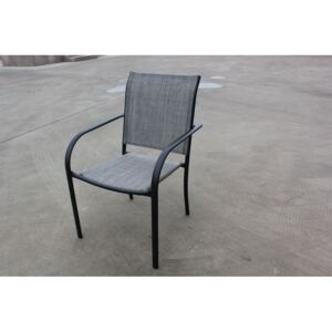 Kerti fém szék - szürke