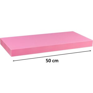 Fali polc STILISTA VOLATO - rózsaszín 50 cm