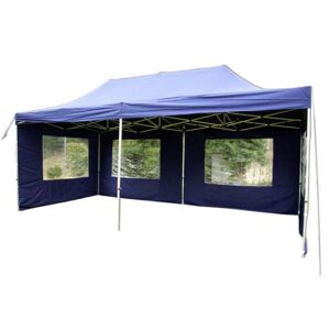 Összecsukható kerti parti sátor PROFI – 3 x 6 m kék