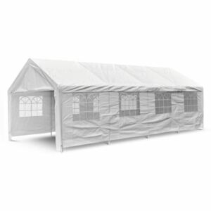 Kerti party sátor - fehér, 4 x 8 m