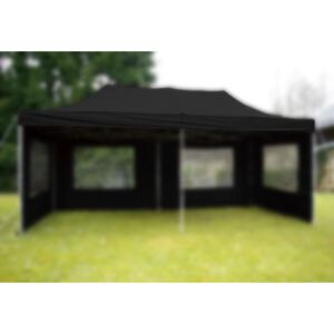 Tető kerti sátorhoz - 3 x 6 m - fekete